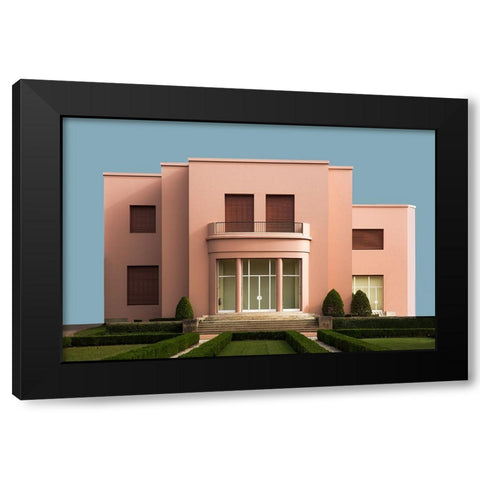 Untitled Black Modern Wood Framed Art Print with Double Matting by Schuster, Inge