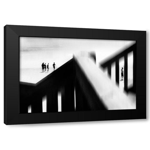 No Second Chance Black Modern Wood Framed Art Print by Correia, Rui