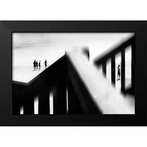 No Second Chance Black Modern Wood Framed Art Print by Correia, Rui