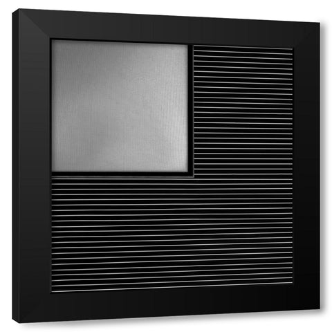 Linearis Black Modern Wood Framed Art Print with Double Matting by Claes, Gilbert