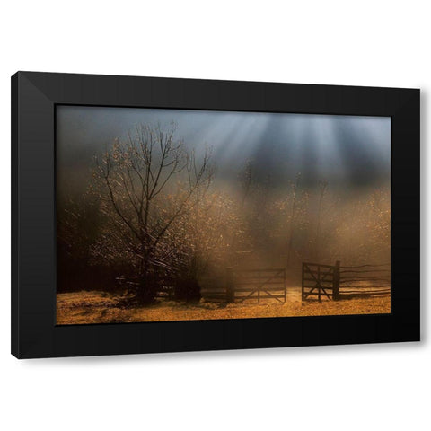 Heavens Door Black Modern Wood Framed Art Print with Double Matting by Dorin Lucian, Sveduneac