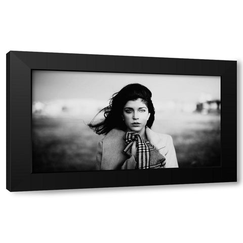 Untitled Black Modern Wood Framed Art Print with Double Matting by Jovanovic, Koki