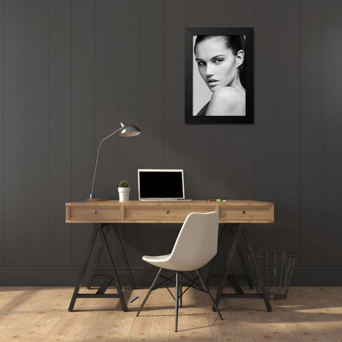 Frederika Black Modern Wood Framed Art Print by Krystynek Mqep, Martin