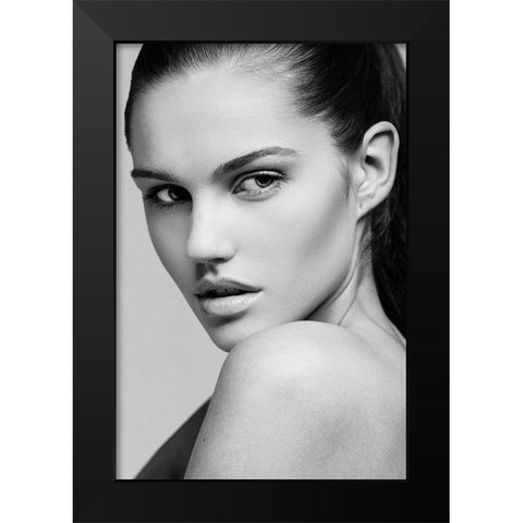 Frederika Black Modern Wood Framed Art Print by Krystynek Mqep, Martin