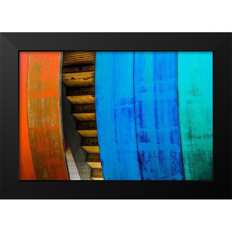 Untitled Black Modern Wood Framed Art Print by Schuster, Inge