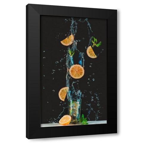 Colors Of Summer Black Modern Wood Framed Art Print with Double Matting by Belenko, Dina