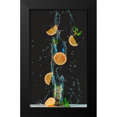 Colors Of Summer Black Modern Wood Framed Art Print by Belenko, Dina