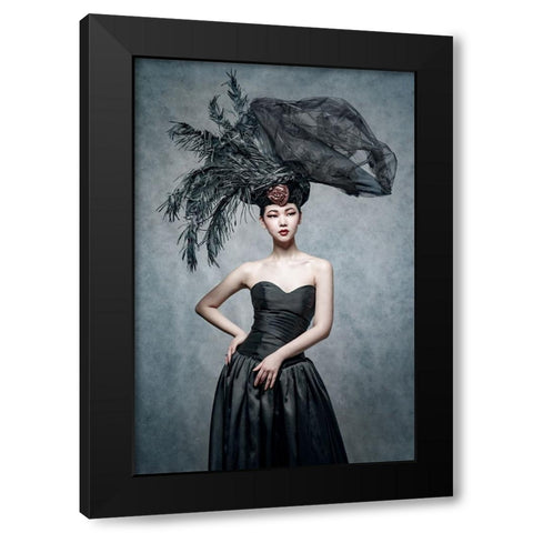 Untitled Black Modern Wood Framed Art Print by Smirnov, Sergei