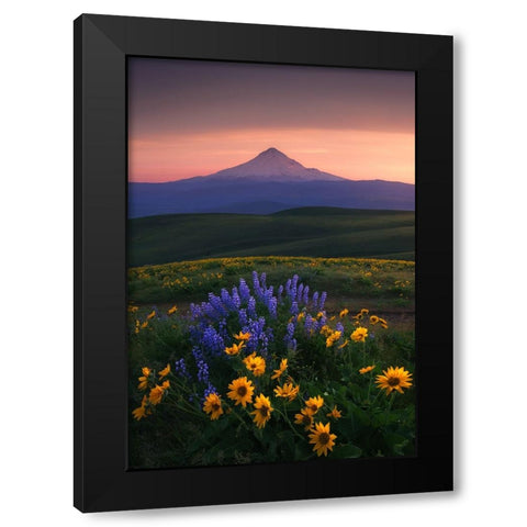 Bloomdido Black Modern Wood Framed Art Print with Double Matting by Bakir, Abdulkhalek