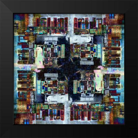 Annecy 6 Black Modern Wood Framed Art Print by Shrayer, Igor