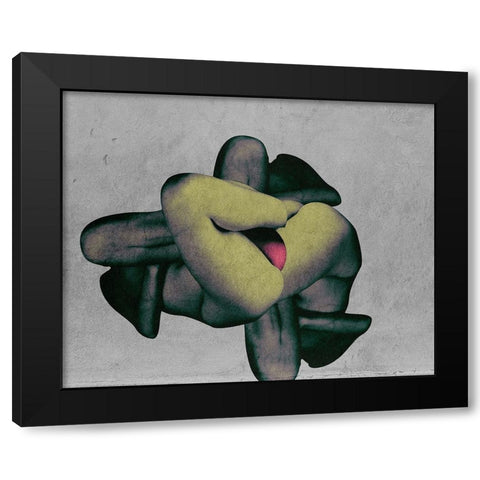 Nature Morte 1 Black Modern Wood Framed Art Print with Double Matting by Hattori, Fuyuki