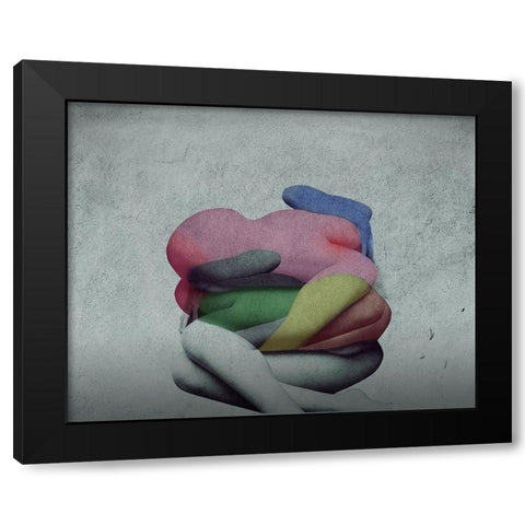 Nature Morte 2 Black Modern Wood Framed Art Print with Double Matting by Hattori, Fuyuki