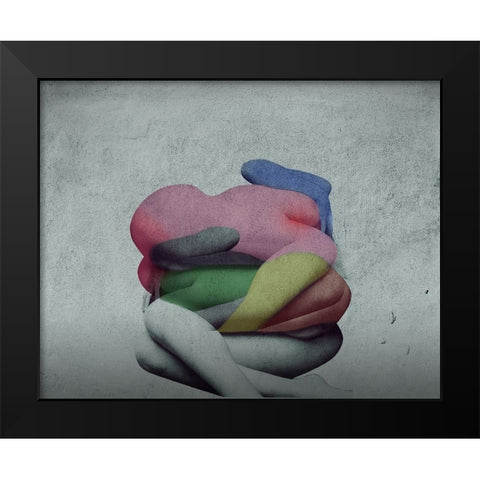 Nature Morte 2 Black Modern Wood Framed Art Print by Hattori, Fuyuki