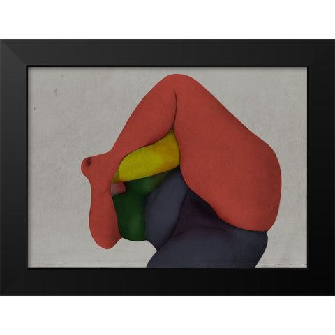 Nature Morte 3 Black Modern Wood Framed Art Print by Hattori, Fuyuki