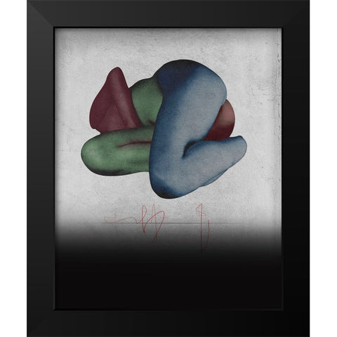 Nature Morte 4 Black Modern Wood Framed Art Print by Hattori, Fuyuki