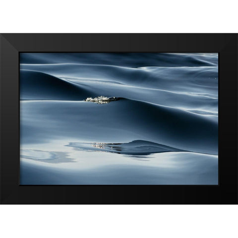 Movement Black Modern Wood Framed Art Print by Hirschfield, Avi