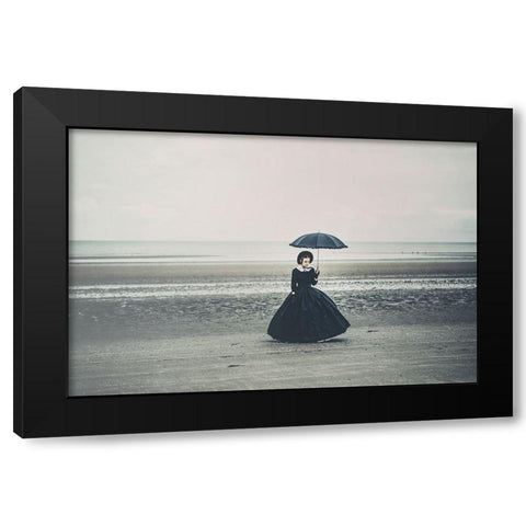 Shore... Black Modern Wood Framed Art Print with Double Matting by Russocka, Magdalena