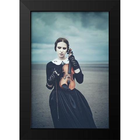 Shore... Black Modern Wood Framed Art Print by Russocka, Magdalena