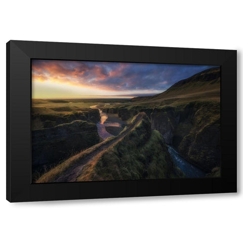Untitled Black Modern Wood Framed Art Print with Double Matting by Martin Castan, David