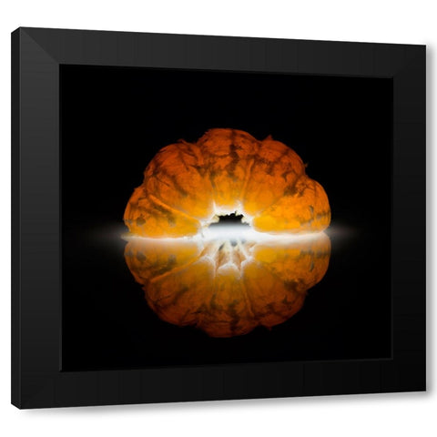 Mandarine Black Modern Wood Framed Art Print by De Kogel, Wieteke