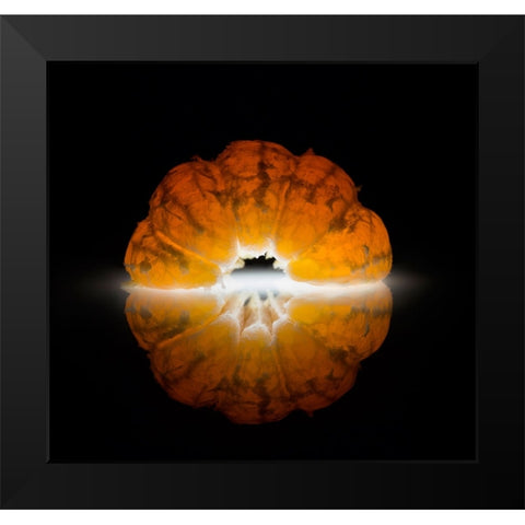 Mandarine Black Modern Wood Framed Art Print by De Kogel, Wieteke
