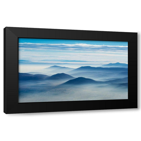 Clean Air Black Modern Wood Framed Art Print by Vuk, Ivo