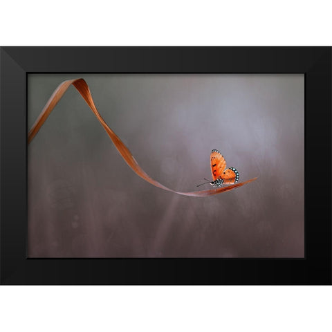 Lonely Black Modern Wood Framed Art Print by Pamungkas, Edy