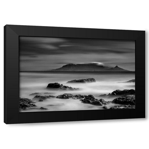 The Blanket Black Modern Wood Framed Art Print by Schilbe, Stefan