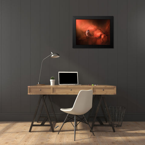 Summers End Black Modern Wood Framed Art Print by Lennartsson, Johan