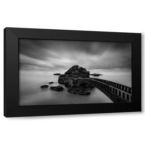 Bridge Black Modern Wood Framed Art Print with Double Matting by Perez, Ritxard