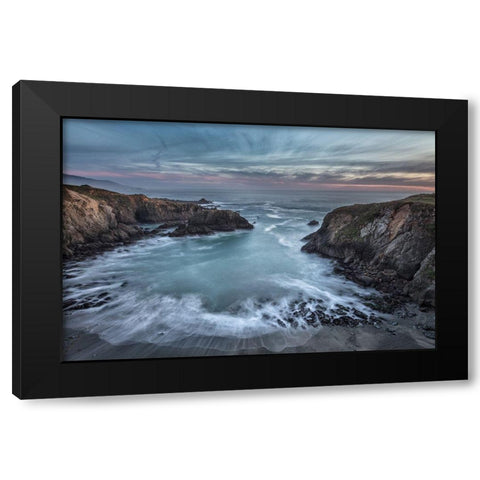 Black Point Cove Black Modern Wood Framed Art Print by Barsh, Greg