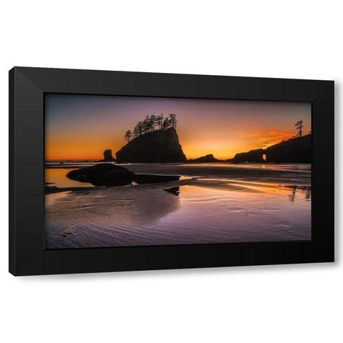 Moments Of Transition Black Modern Wood Framed Art Print with Double Matting by Agazzi, Andreas