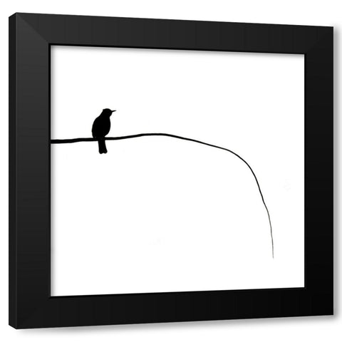 Haiku Black Modern Wood Framed Art Print by Pokora, Wojciech