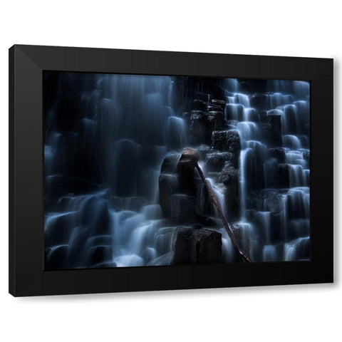 The One Black Modern Wood Framed Art Print by Shi, Fei