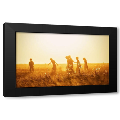 *** Black Modern Wood Framed Art Print by Ionut, Olari