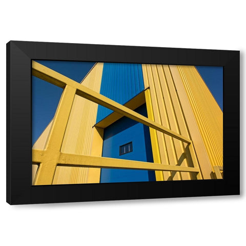 Swedish Colours Black Modern Wood Framed Art Print with Double Matting by Joosten, Lus