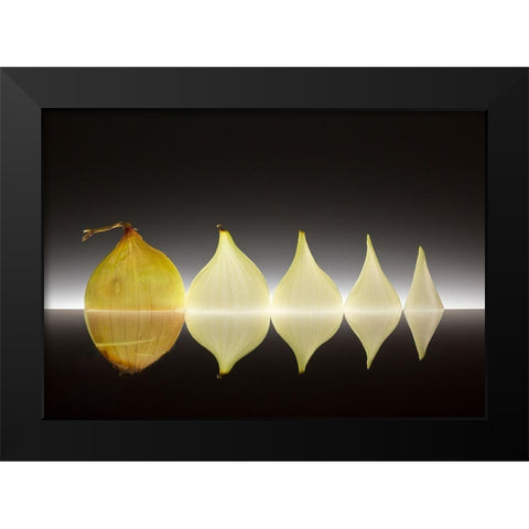 Striptease Black Modern Wood Framed Art Print by De Kogel, Wieteke