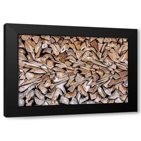 Against The Grain Black Modern Wood Framed Art Print by Pearson, Wayne