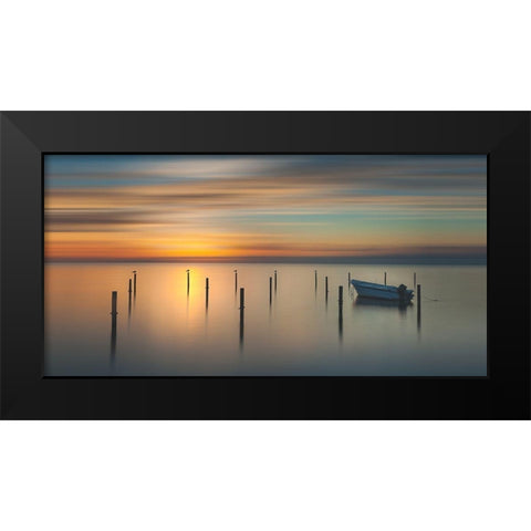 Sleep Time During Sunset ......... Black Modern Wood Framed Art Print by Haaksma, Piet