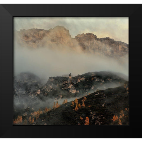 Immovable Black Modern Wood Framed Art Print by Huang, Stan