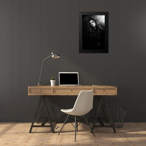 Untitled Black Modern Wood Framed Art Print by Vasilenko, Artem