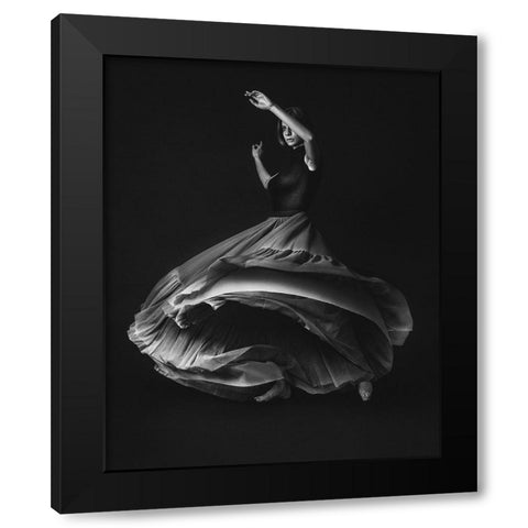 The Poetry Of Grey Black Modern Wood Framed Art Print by Tautzenberger, Bettina