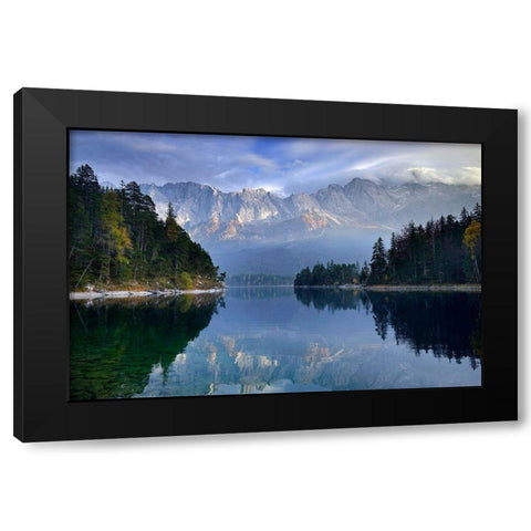 October Days Black Modern Wood Framed Art Print by Maier, Norbert