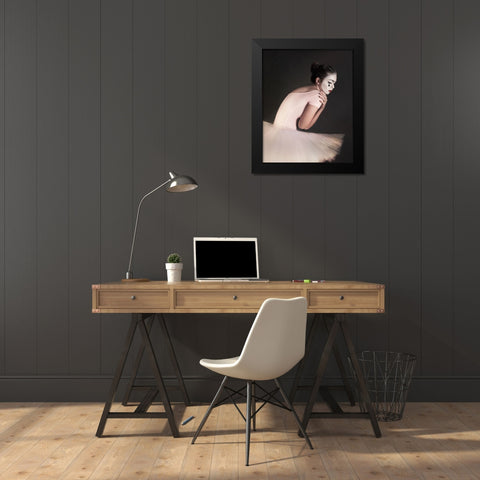 Hurt Black Modern Wood Framed Art Print by Tautzenberger, Bettina