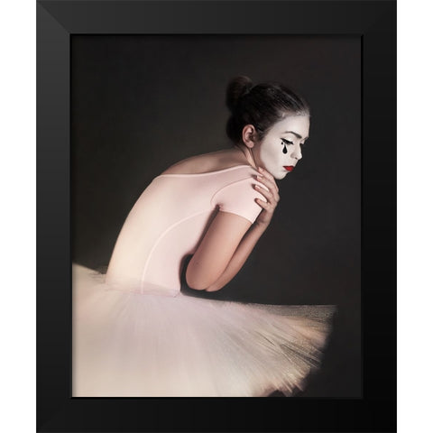 Hurt Black Modern Wood Framed Art Print by Tautzenberger, Bettina