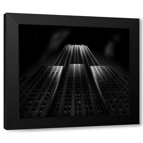 empire state building Black Modern Wood Framed Art Print with Double Matting by Hefner, Matthias