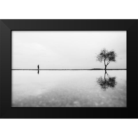 Untitled Black Modern Wood Framed Art Print by Ayer, Ali