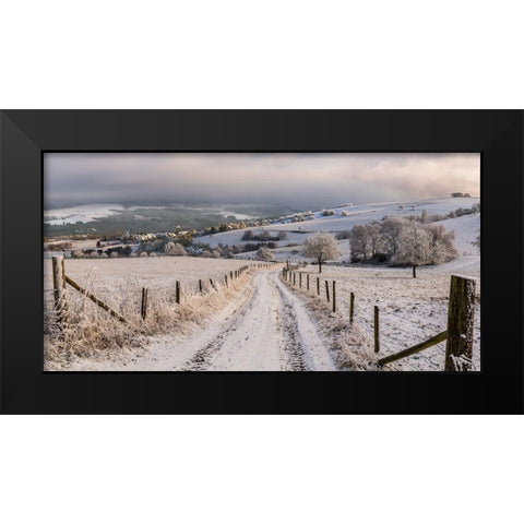 Repost 009 - Winter Wonderland - 2017.03 Black Modern Wood Framed Art Print by Proper, Erik