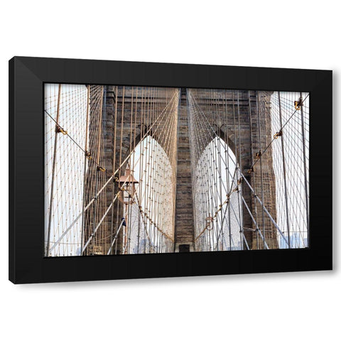 Cabled Archways Black Modern Wood Framed Art Print by Roughol, Francois