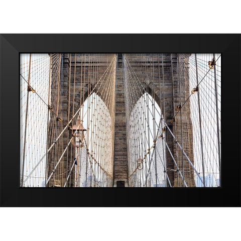 Cabled Archways Black Modern Wood Framed Art Print by Roughol, Francois